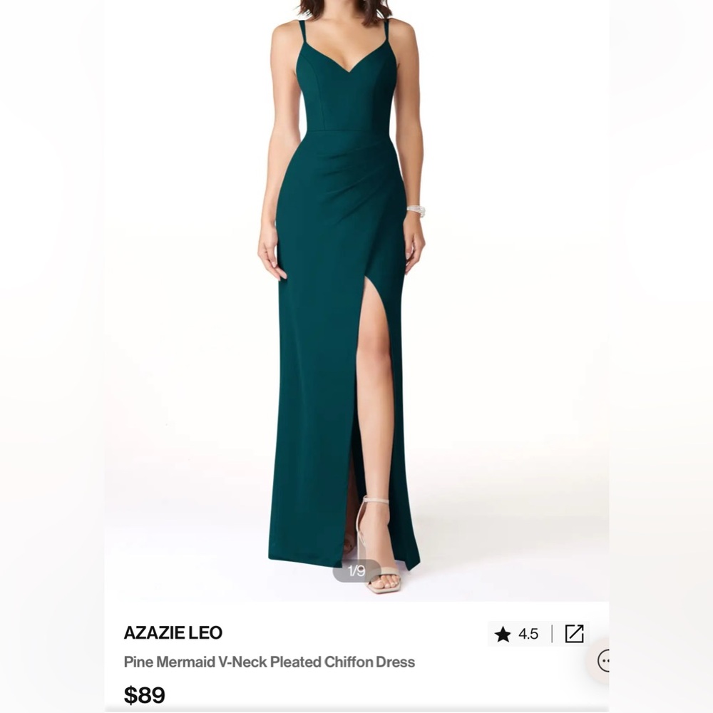 Pine Green Long Dress Sz 10
